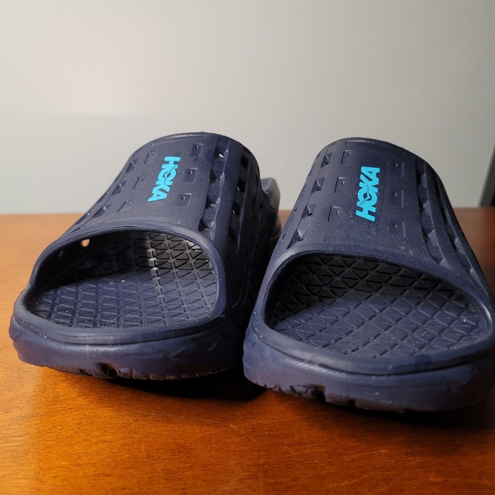 Hoka Ora Recovery Slide Sandals Blue Unisex